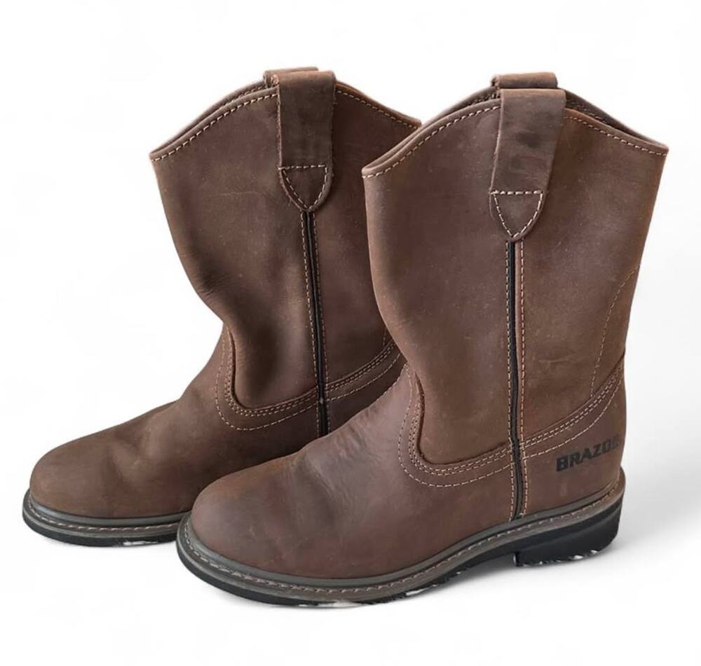 NWT Mens Brazos Leather Work Boots Size 7
